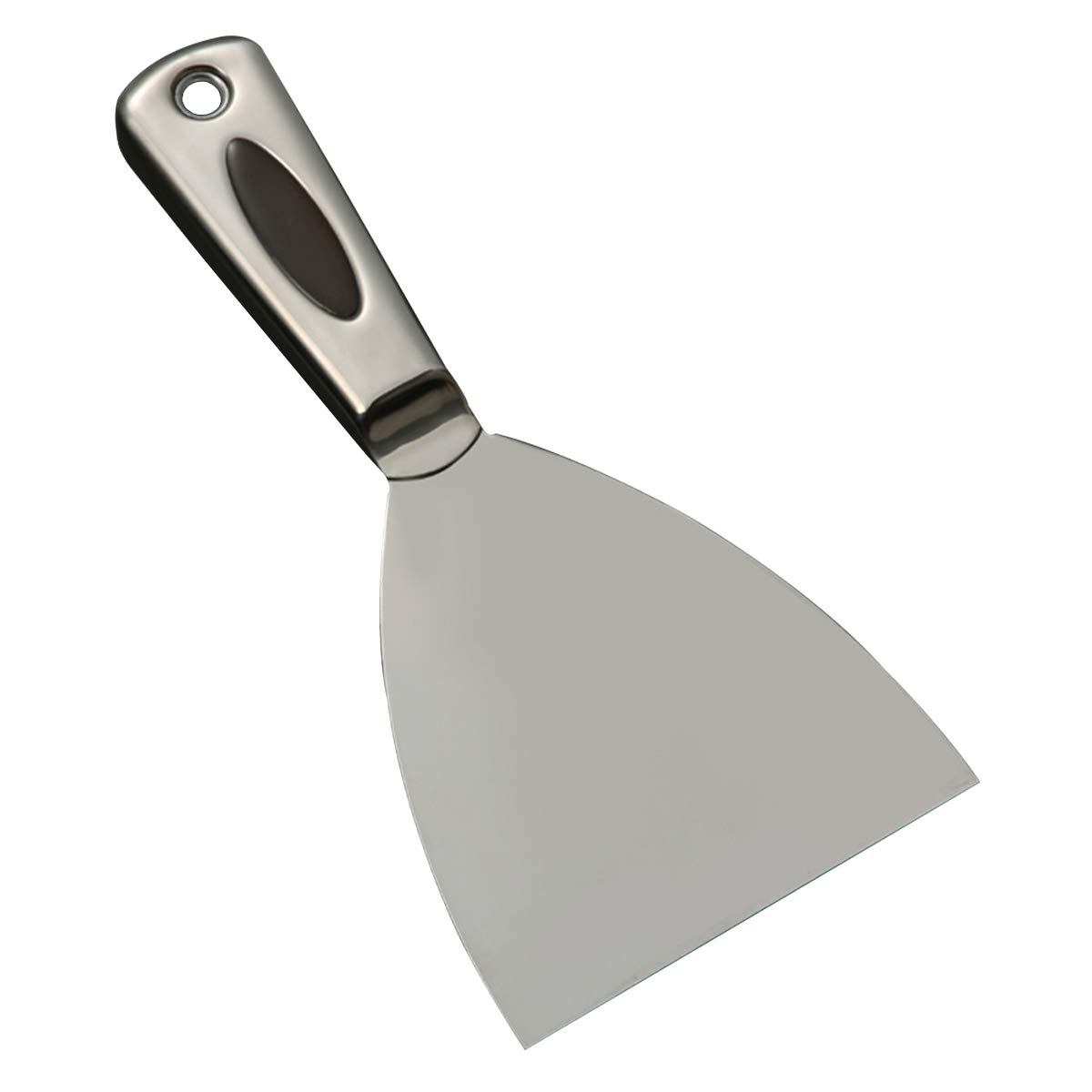 Espátula de masilla 6 pulgadas, herramienta Metal for eliminación papel tapiz yeso, acabado paneles(4Inch)