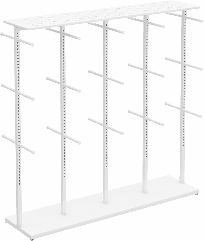 Freestanding Clothing Rack for Boutiques Display Stand for Lingerie, Underwear, Socks, Bras, Panties & Scarves Stylish Retail Fixture (size_name 130X40X130CM)