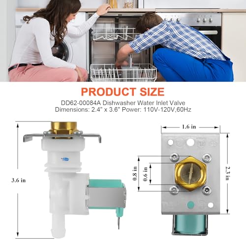 Beaquicy DD62-00084A vanne d'entrée d'eau pour lave-vaisselle Samsung - 6