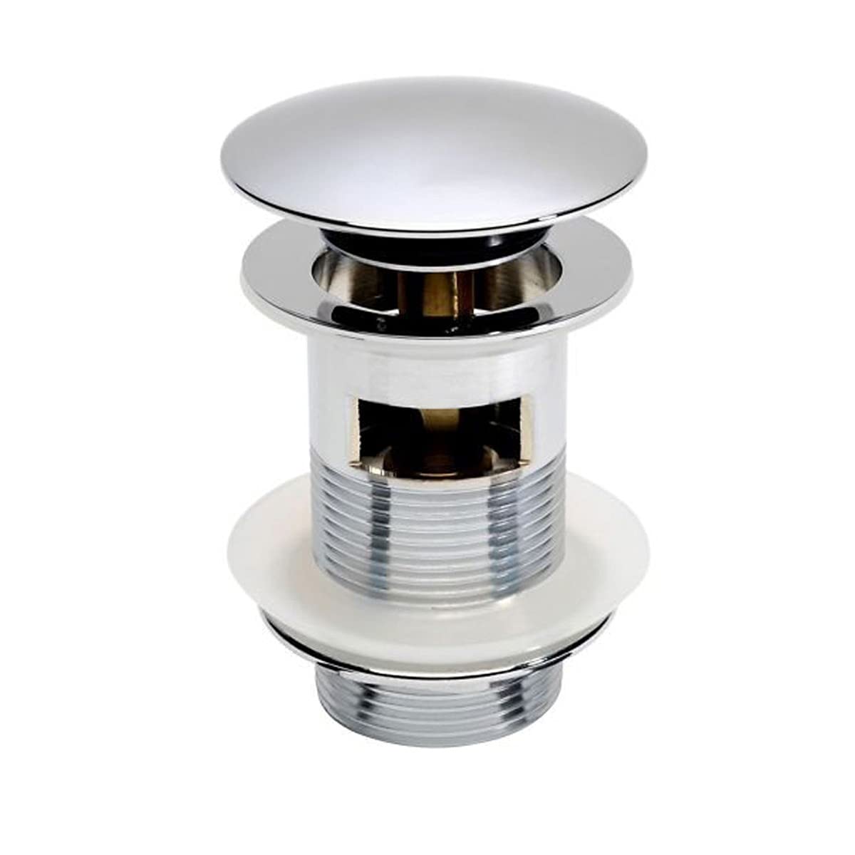 Nes Home Silver Slotted Sprung Basin Waste Chrome