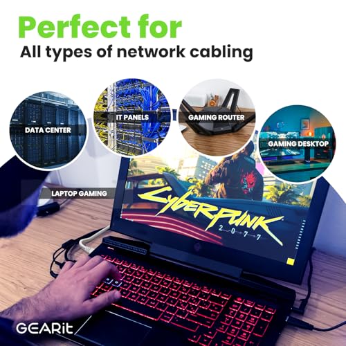 GearIT Cat6A Ethernet Cable 10Gbps Snagless Shielded SSTP, SFTP Shielded Ethernet Cable, 26AWG 4 Pair Solid Bare Copper Cat6 Cable, Cat 6 Shielded Network Cable - Image 8