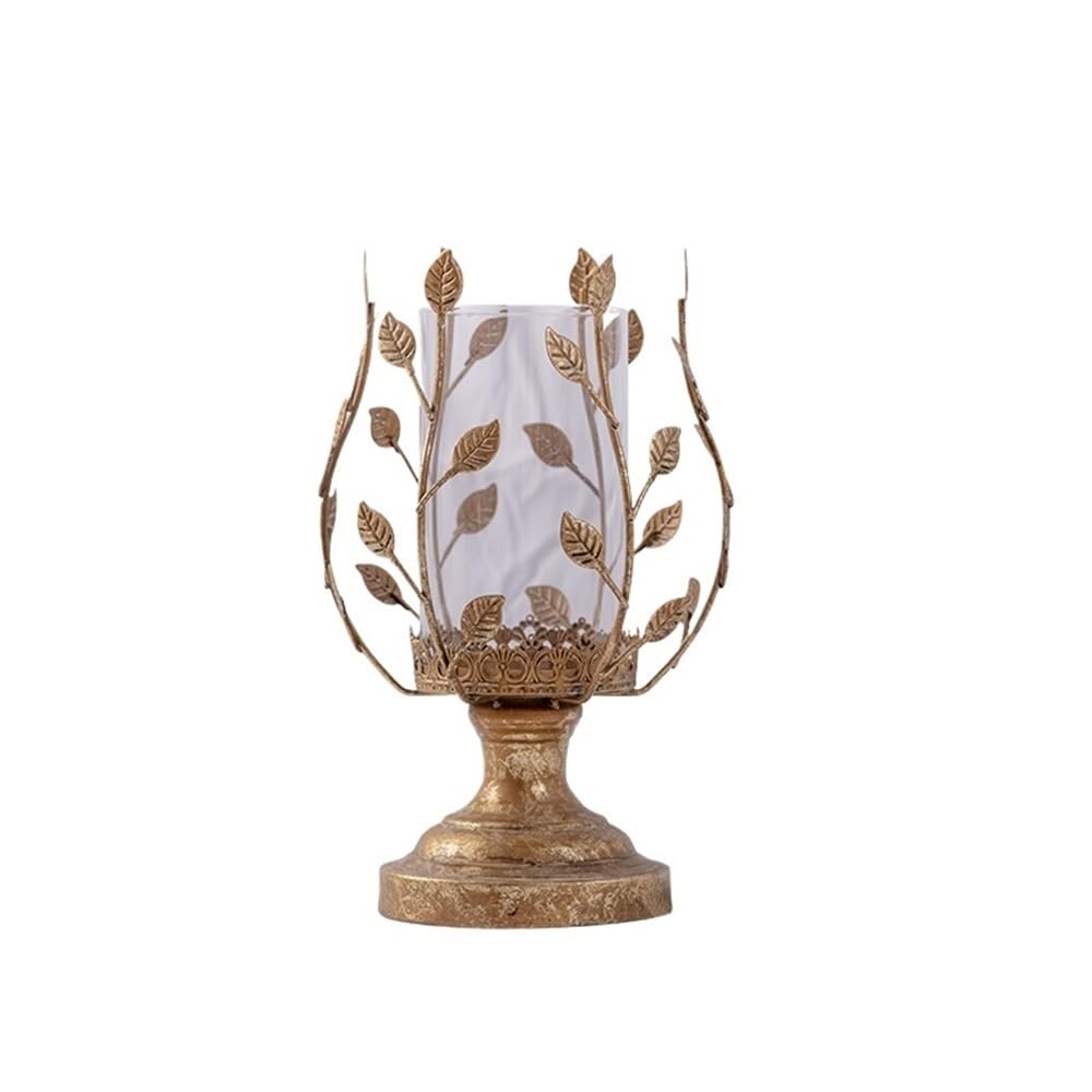 Candlestick Holder Retro Light Luxury Iron Candlestick Christmas Restaurant Home Decoration Candle Holder