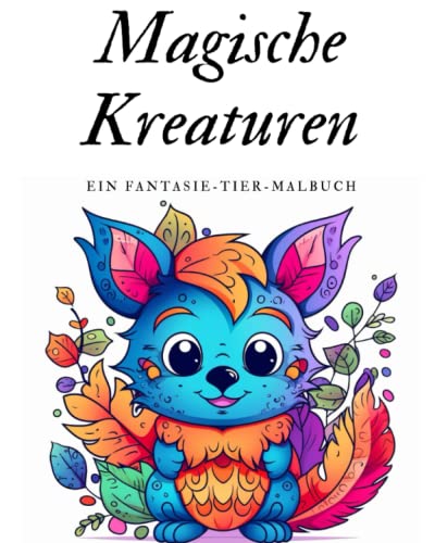 Magische Kreaturen: Ein Fantasie-Tier-Malbuch: Malbuch