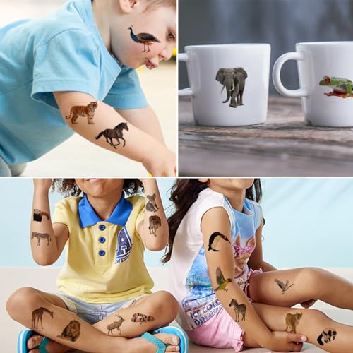 Charlent CLT096 Jungle Animals Temporary Tattoos thumb #4