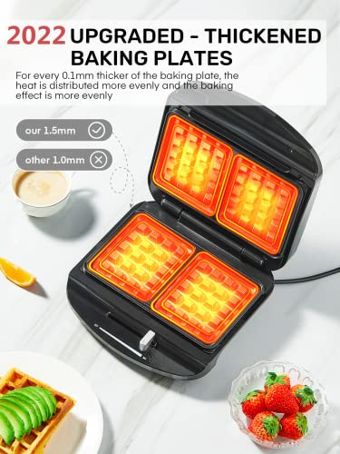 Waffeleisen 2 Belgische Waffeln – Bild 4