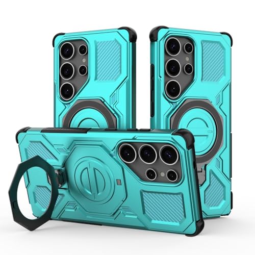 Coque Samsung S25 Edge verte avec anneau pliable pour visionnage vidéo mains libres