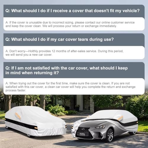 Image of 10 Layers Sedan Car Cover Custom Fit for Lexus is 250 300 350 (1998-2020), Waterproof All Weather for Automobiles, Outdoor Full Cover Sun Dust Rain Protection with Cotton. Silver
