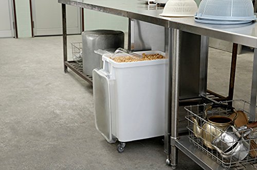 Amazon.co.jp: リス(RISU) ゴミ箱 業務用 材料保管容器 ホワイト 45L