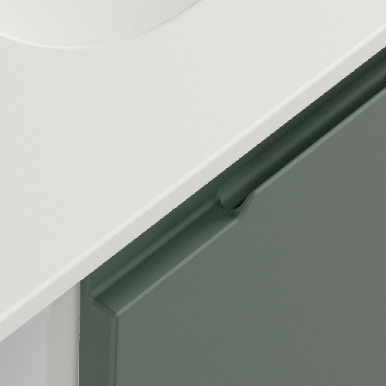 Diventa Modello Diva Star, Colonna Bagno sospesa con 2 ante e 4 ripiani spaziosi, colore verde e grigio