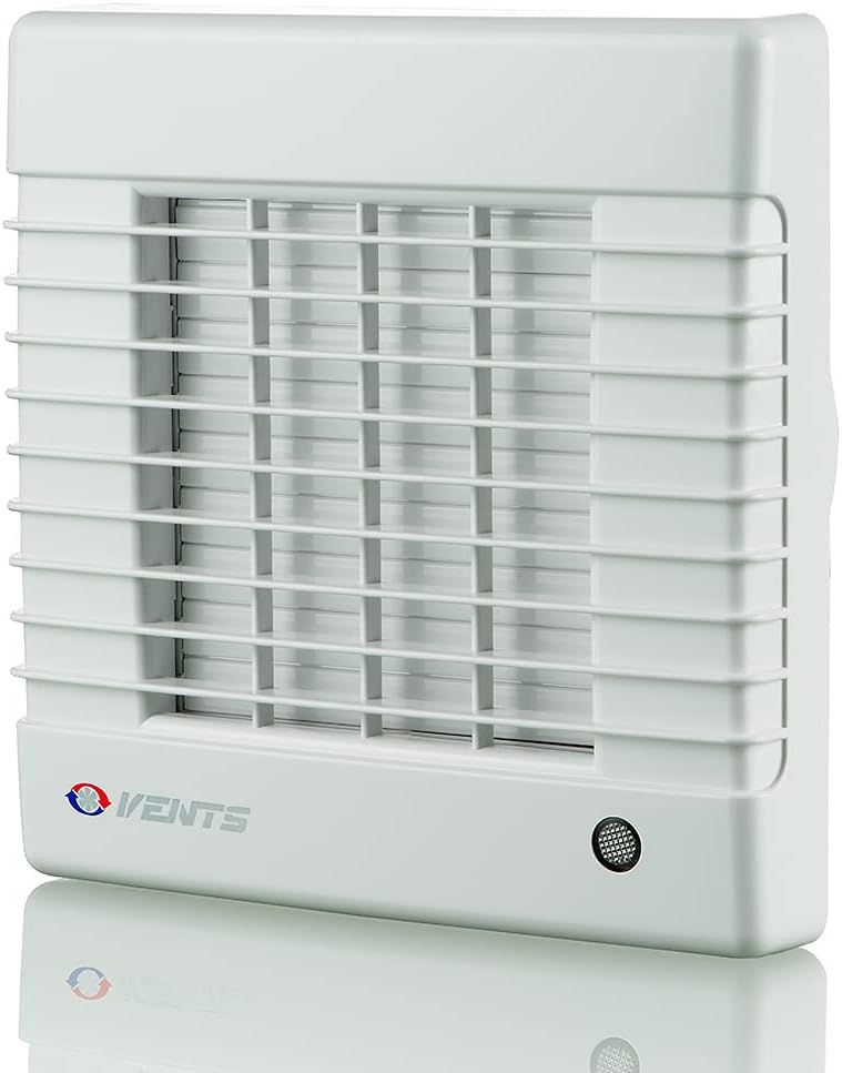 VENTS-US Axial Exhaust Ventilation Fan with Automatic Shutters - ETL & HVI Certified, Through-the-wall or Wall mount application, Corrosion and UV resistant, vibration free operation