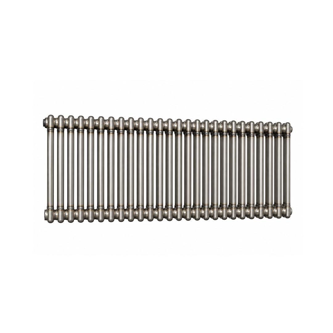 B&Q -  Bare Metal Lacquer Horizontal 2 Column Traditional Radiator 500mm (H) X 1370mm (W)