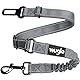 38-95cm Wuglo Hundegurt fürs Auto - Hunde Anschnallgurt mit elastischem Gurt - Haltbarer & sicherer Auto Sicherheitsgurt Clip - Universal-Hundeanschnaller (Grau)