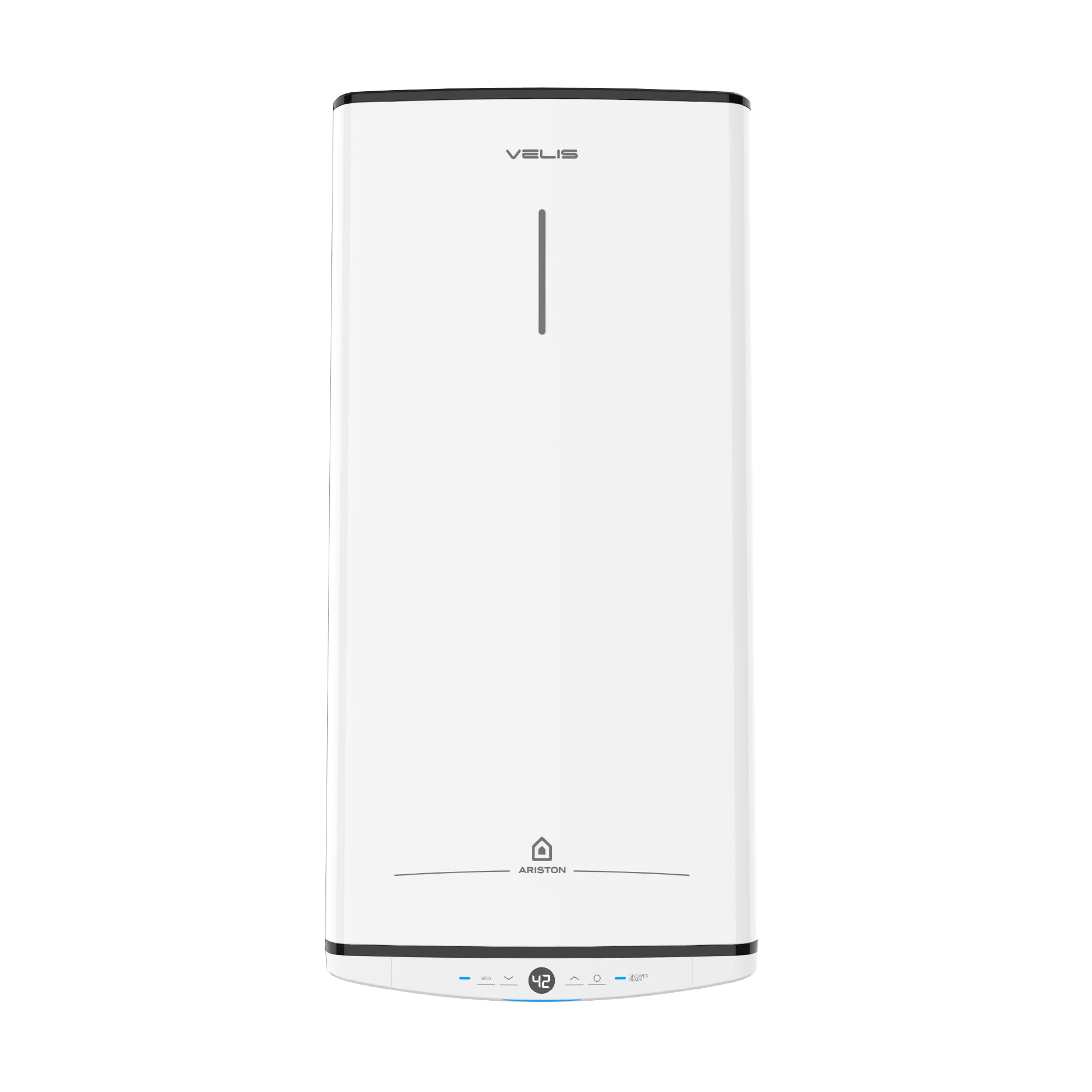 Ariston Polar White Velis Pro 45 Water Heater 45L, 3Kw, Ultra-Slim 27Cm, Twin Tank, Eco Evo Function, Anti-Legionella, Titanium Enamel, Smart Heating, Italian Design For Mobile Homes & Cabins