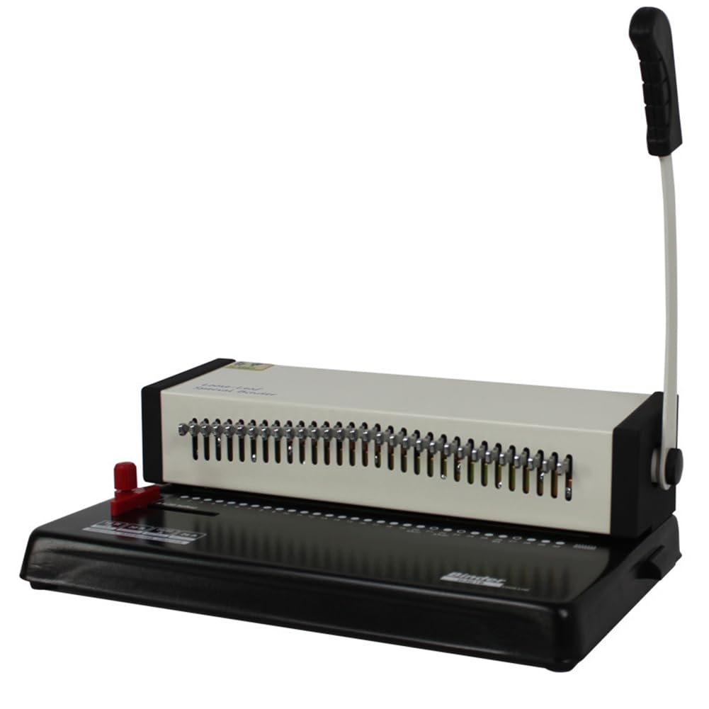 Máquina de encuadernación de 30 agujeros, perforadora multifuncional para hojas sueltas, máquina de encuadernación con peine de alta resistencia, herramienta de perforación de hojas sueltas