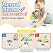BBnote 96PCS Stack Game for Adult & Kids, Tetra Board Tower Games for Family Travel Party, 4 Players Balance Stacking Toy, Team Toys Building Block