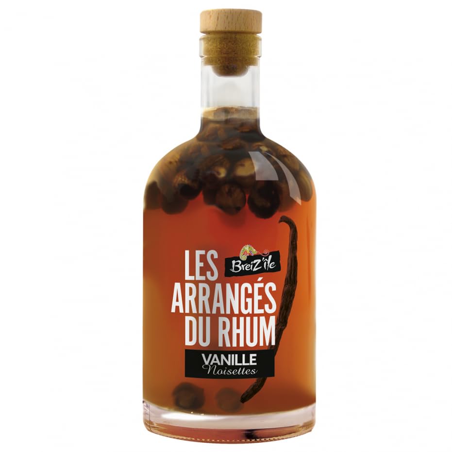 Breiz'Ile - Les arrangés du rhum - Vanille/Noisette - Punch au rhum - 28,0% Vol. 70cl