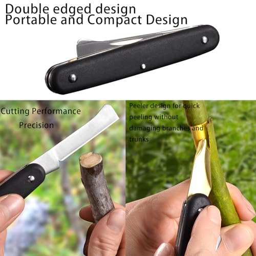 Cuchillo de injertos para jardinería y poda multifuncional miniatura 4