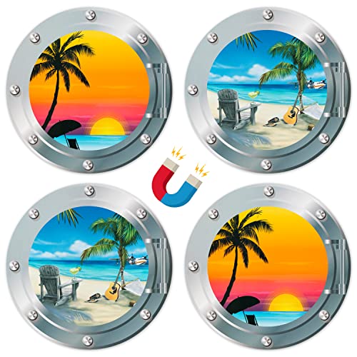 Imanes Decorativos Redondos para Puerta 4 pcs