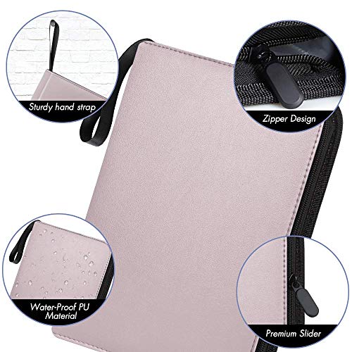 400 Pockets Baseball Card Binder Holder, Trading Card Sleeves Compatible with Pokemen, Football and Sports Cards, Card Binder with Zipper, Sheets for TCG - Thumbnail 5
