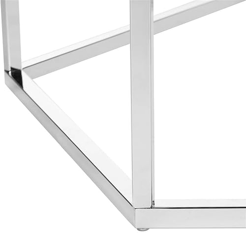 Miniatura 4 de Safavieh Home Collection Eliana Mesa de centro hexagonal de cristal y cromo