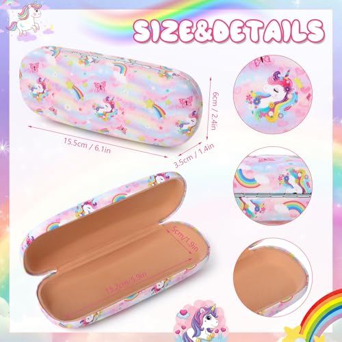 Image of Kids Sunglasses Girls Unicorn Heart Eyeglasses UV Protection Toddler Sunglasses with Sunglass Case for Party Beach