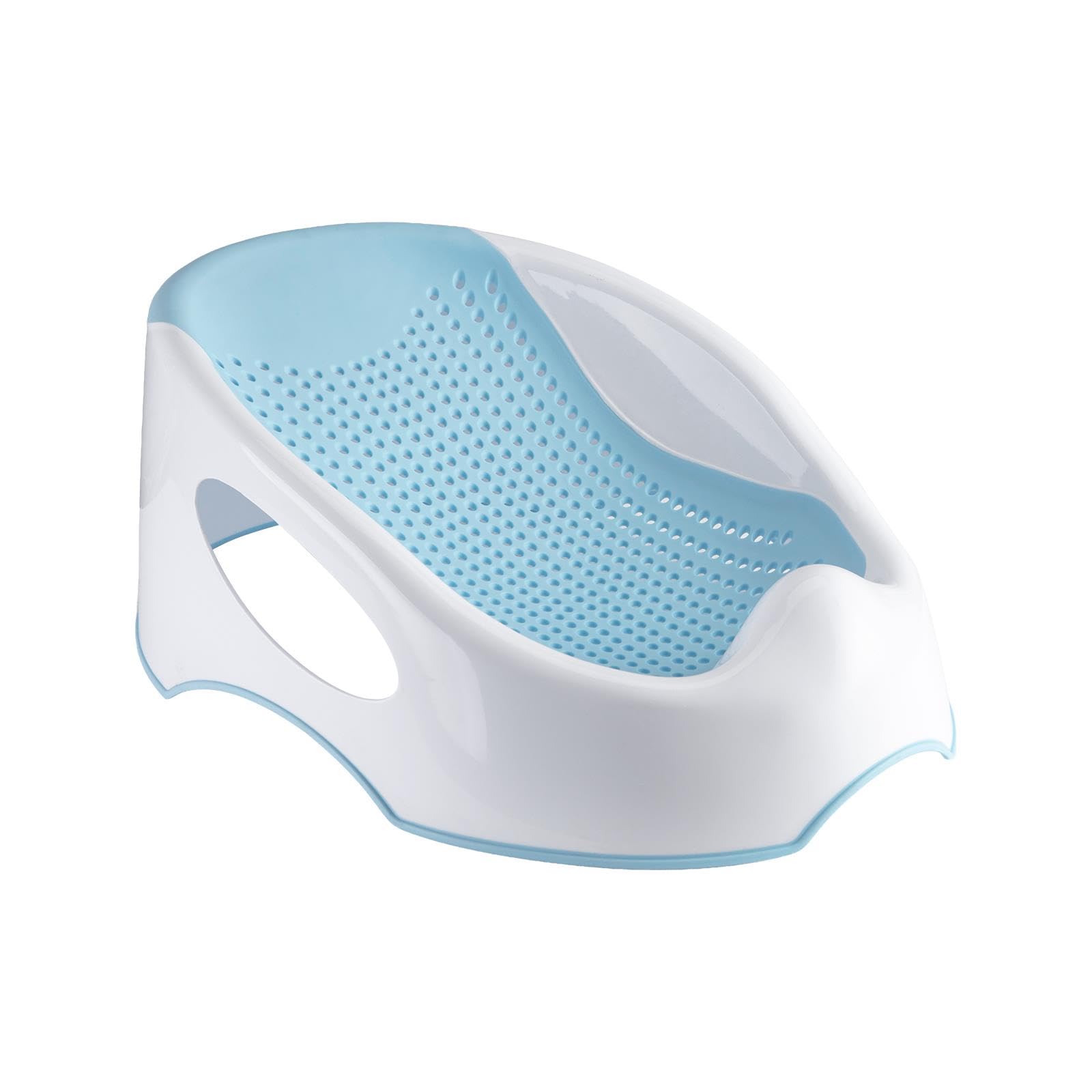 simpa Baby Soft Touch Bath Support - Ergonomic Design, Safe, Comfortable, Non-Slip Newborn Baby Bathing Assist Aid - Blue