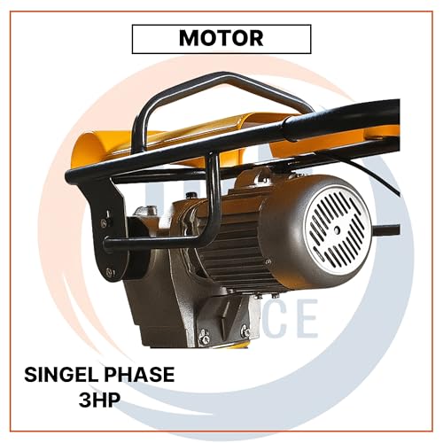 Image of IND Tamping Rammer Machine with 3 HP Electric Motor / 4.8 HP GX160 Petrol Engine - Heavy Duty Compactor for Soil, Road & Construction Work (3 HP COPPER MOTOR)