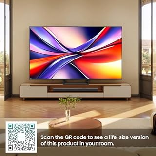 Hisense 50" 50A7QTUK QLED Smart AI TV - 4K Direct Lit Viewing, Quantum Dot Colour, Hi-View AI Engine, Built in Subwoofer, Dolby Vision, Dolby Atmos with with Freely, Disney +, YouTube, Netflix
