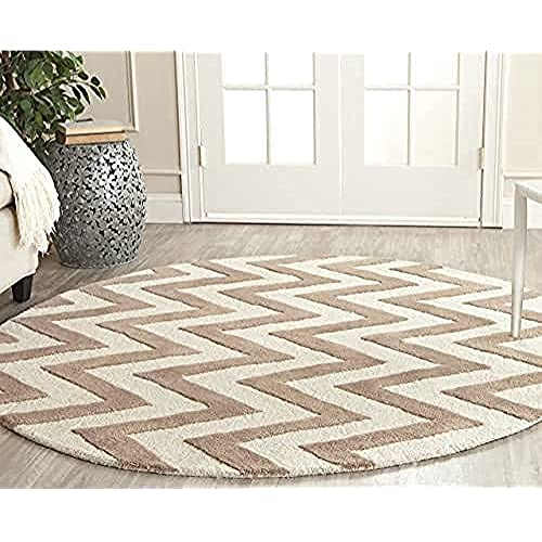 SAFAVIEH Modern Teppich für Wohnzimmer, Esszimmer, Schlafzimmer - Cambridge Collection, Kurzer Flor, Beige und Elfenbein, 183 X 274 cm SAFAVIEH Modern Teppich für Wohnzimmer, Esszimmer, Schlafzimmer - Cambridge Collection, Kurzer Flor, Beige und Elfenbein, 183 X 274 cm