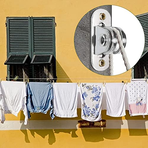 Small Pulley Block Silent Pulley,Single Pulley Block,304 Stainless Steel Pulley Block Super Silent Detachable Duplex Bearing For Cord Material Handling Moving And Diy Kits For Handling Moving (8) #TOP5