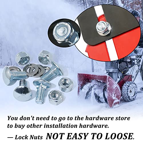 CheeMuii 2Pack Black Snowblower Skid Shoes for 784-5580 784-5580-0637