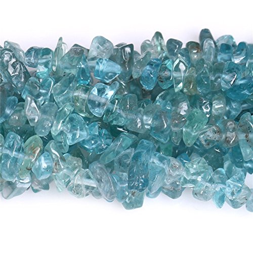 Image of 4-6mm Green Apatite Chips Natural Chip Stone Beads for Jewelry Making