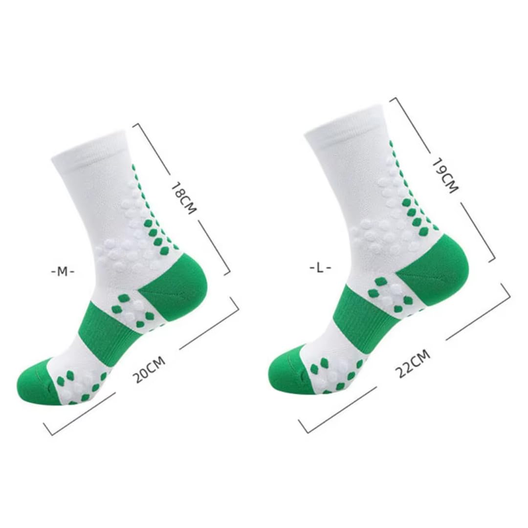 Colorblock kompresyjne skarpety sportowe do maratonu bieganie i jazda na rowerze, unisex, dla dorosłych, dla mężczyzn, kobiet, 3 pary