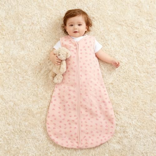 Image of Baby Organic Cotton Sleeveless Wearable Blanket for Summer 0-6 Months