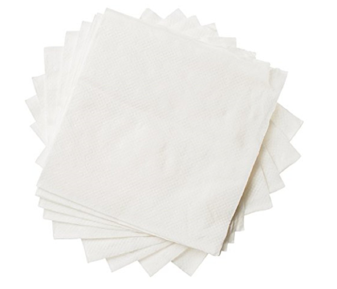 Beverage Paper Napkins Pack by eDayDeal | Folded Paper Towels for Cocktails, Wine, Appetizers | Water Absorbent for Parties, Meetings, Home Use | Disposable and Convenient, and Elegant (500)