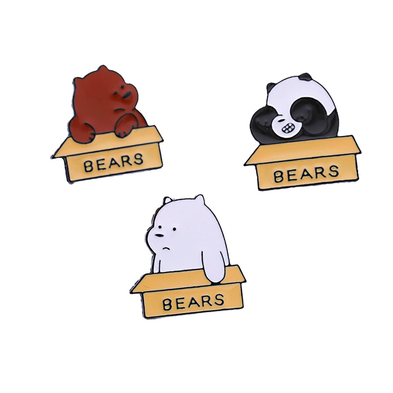 Cute Enamel Pins Cartoon Lapel Pin Brooch Badge for Backpack Jackets Funny Tiger Pins for Gift Anime Enamel Pin for Clothing Hat Decoration