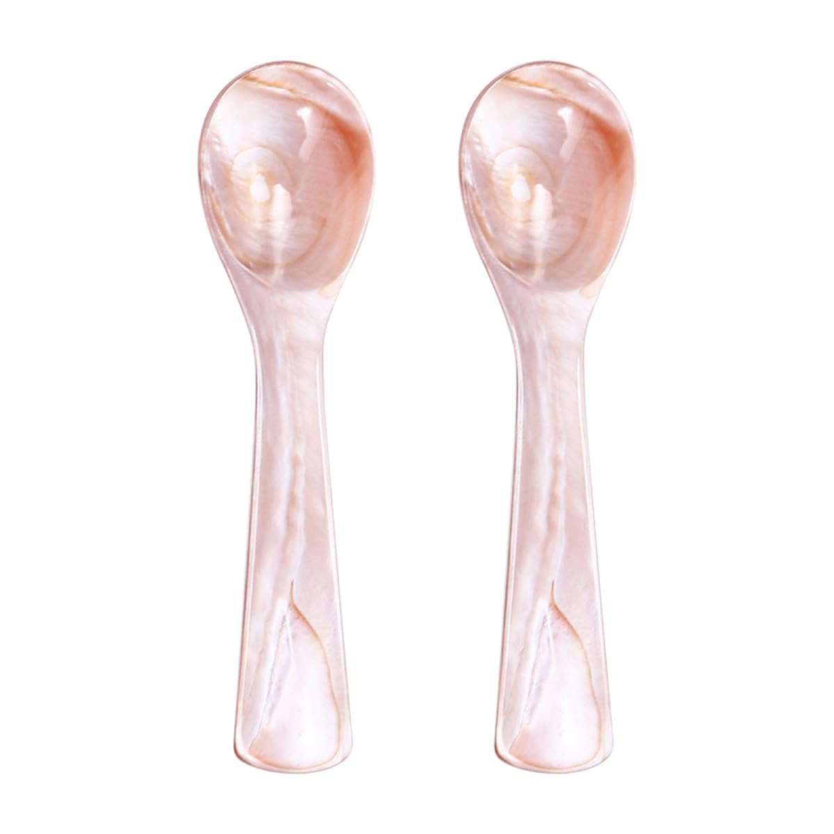 WANGCL 2Pcs Handmade Caviar Spoons Mother of Pearl Caviar Spoon