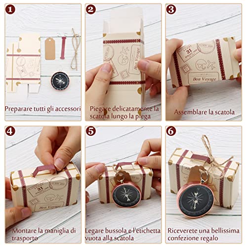 ZOCONE 24 Pezzi Bomboniera Regalo Scatole+24