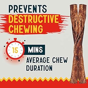 Canine Chews Small Rawhide Twists for Dogs – Pack of 100 5″ Beef Flavored Rawhide Sticks for Small Dogs & Puppies – Protein Dense Beef Flavored Rawhides for Dogs – Natural Dog Rawhide Sticks