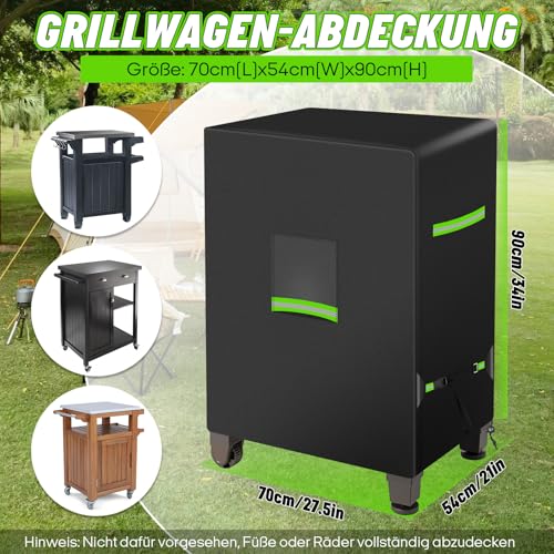 Housse de table d'appoint de barbecue pour protéger votre cuisine extérieure sur la terrasse