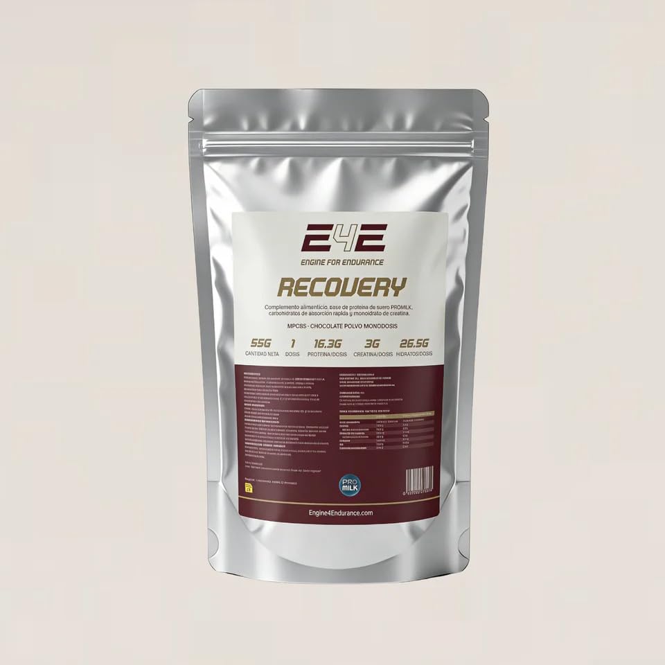 Engine for Endurance Recovery Pro 3 en 1 | 20g Proteína MPC85 + 3g Creatina Monohidrato + Carbohidratos | Recuperación Muscular Completa | 18 Dosis | Bote 1kg | Sin Rellenos