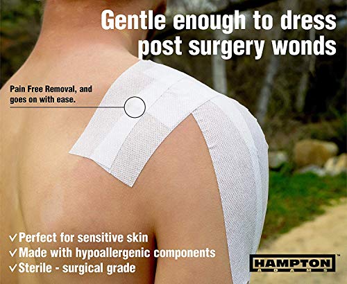 (30Ft) Self Adhesive Gauze Bandage Roll | Medical Stretch Wrap Tape - Sports Turf Body Tape For Knee Feet & Blister Wound Care | Cohesive Bandage Waterproof Gazuze Wrap For Football, Running & Hiking… #TOP1