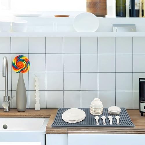 Miniatura 4 de LucyPhy Cubierta superior para estufa eléctrica, silicona de 20 x 28 pulgadas, cubierta de estufa plegable de vidrio para proteger la superficie de