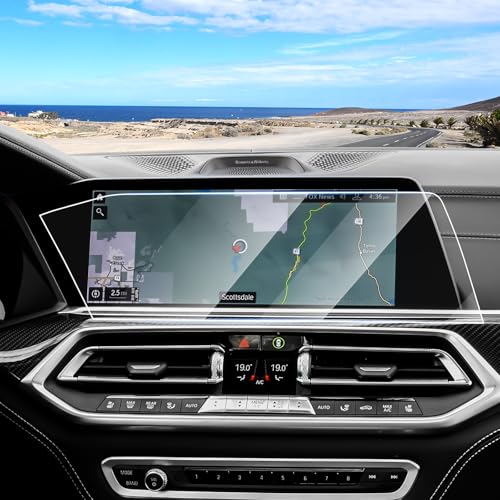 Canvcle Screen Protector for 2019-2023 BMW X5 G05/2020-2023 X6 G06/2019-2022 X7 G07, 12.3 Inch Navigation Screen Tempered Glass Touchscreen Protector Navigation Screen Cover Protective Film by Canvcle - Used condition - US$13.44
