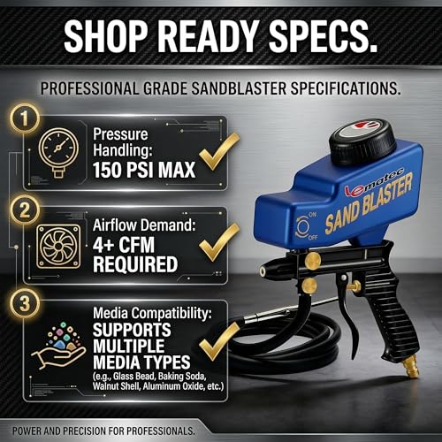 LE LEMATEC Sand Blaster Gun Kit