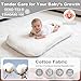 Meindoovm Baby Lounger - Snuggle Cozy Me Infant Lounger for Newborns | Breathable & Soft, Portable Awake-Time Pad, Essential Baby Gift- White (Lounger Cover Included)