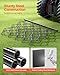 VEVOR Drag Harrow,5 ft x 4.5 ft Durable Chain Harrow with 60 Sharp Teeth,Suitable for ATV UTV Tractor, Ideal for Soil Preparation, Seeding, Smoothing Landscapes, and Yard Gravel Driveway Maintenance