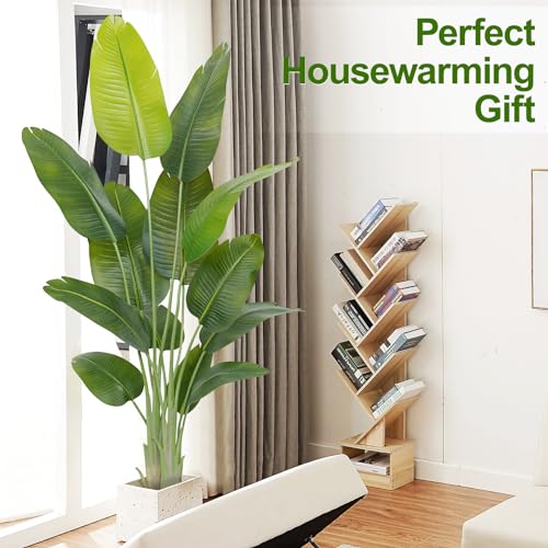 Keeplush Pianta Artificiale Uccello Del Paradiso 180Cm Alta, Piante Finte Da Interno Grandi Finta Con 13 Foglie Albero Di Banano Artificiale Per Interni Esterno Soggiorno Ufficio Giardino Dec（1 Pack） - 4