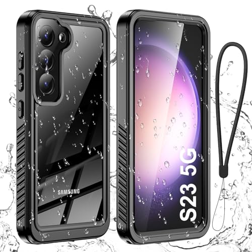 Aekyiwot Handyhülle für Samsung Galaxy S23 5G Hülle, IP68 Wasserdicht Schutzhülle für Samsung S23 Hülle, 360 Grad Full C...