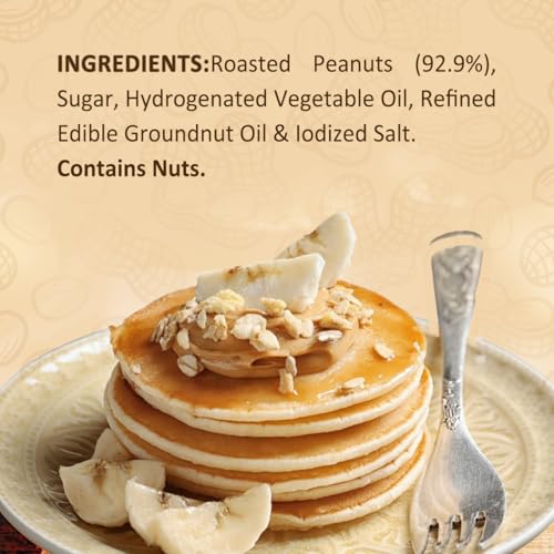 Image of Sundrop Peanut Butter | Crunchy | 462 grams | With 26% Protein | 4% Dietary Fibre | Premium Roasted Peanuts | No Preservatives | Great Value Per Gram of Protein